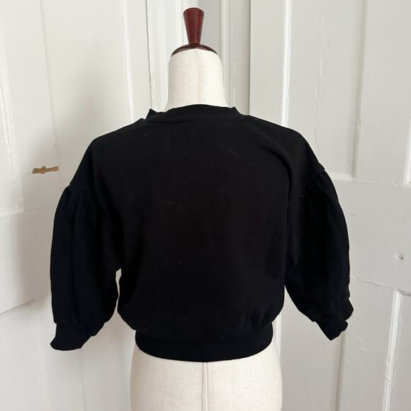 Forever21 Embroidered Floral Sweatshirt Size S - Picture 3 of 3